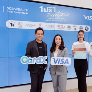 CardX จับมือ Visa ส่ง “กินเบิ้ลกันมั้ย” ซื้อ 1 ฟรี 1 ที่ 10 ร้านดัง รับเทรนด์ Affordable Luxury เผยยอดใช้จ่ายหมวดร้านอาหารโต 17%  ต่อยอดความสำเร็จ “กินข้าวกันมั้ย” ขยาย Dining Lifestyle Ecosystem ผ่านสิทธิประโยชน์ที่ตอบโจทย์ไลฟ์สไตล์การกิน